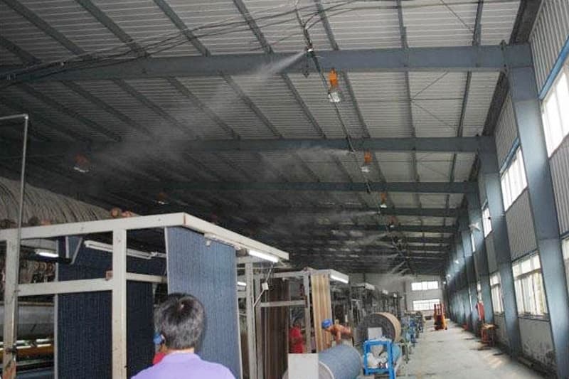 常州新北造紙廠的噴霧加濕