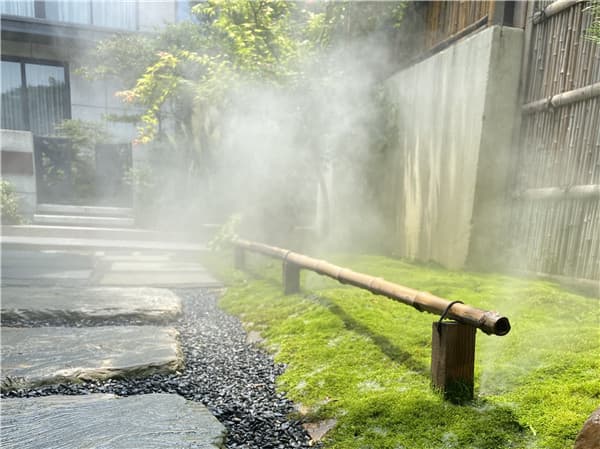 常州夏溪花木市場景觀造霧