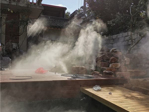 常州梅林草堂景觀造霧